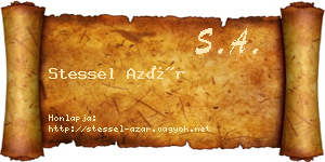 Stessel Azár névjegykártya